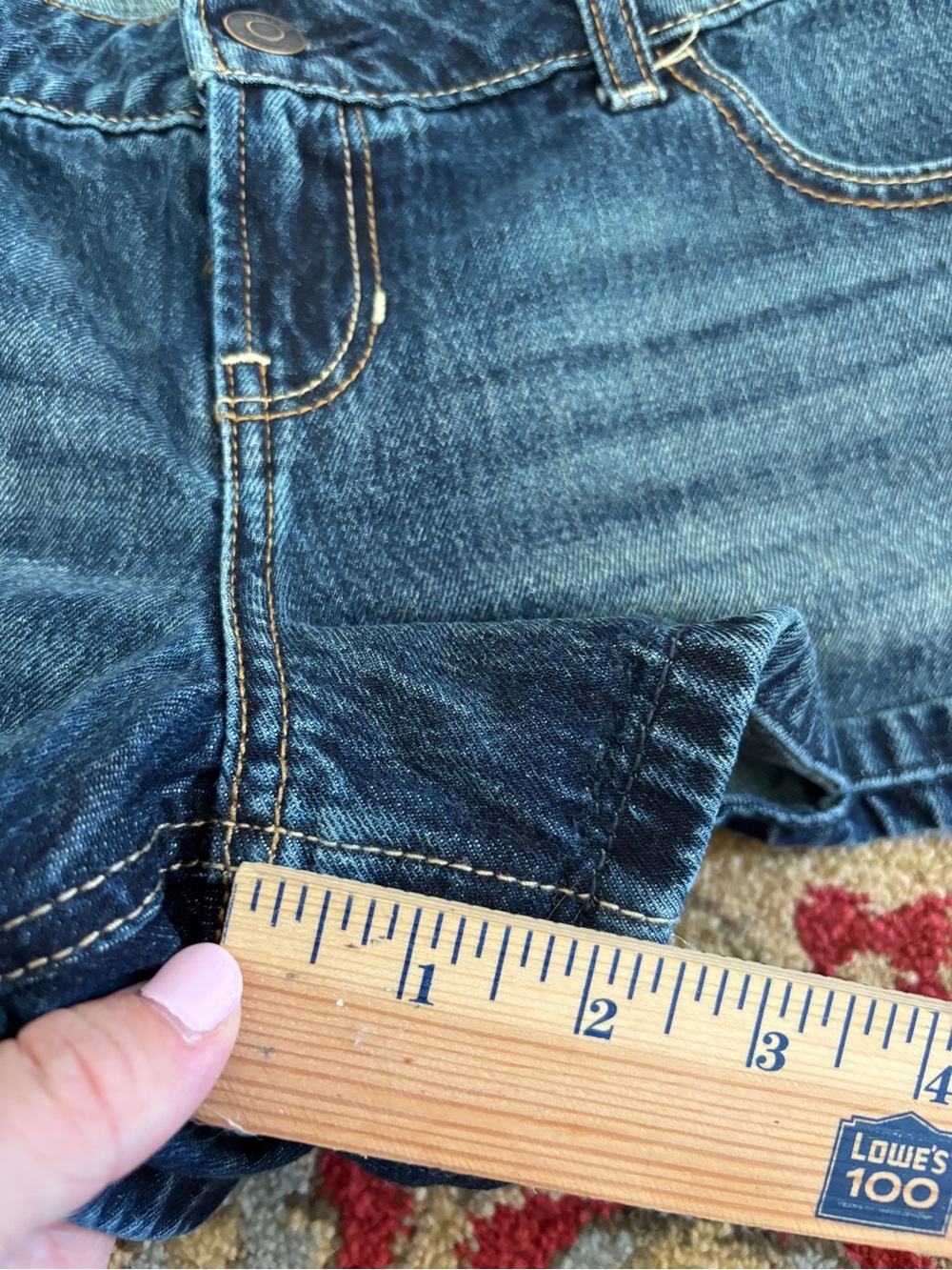Hollister low rise mini jean shorts 6 - Picture 5 of 8